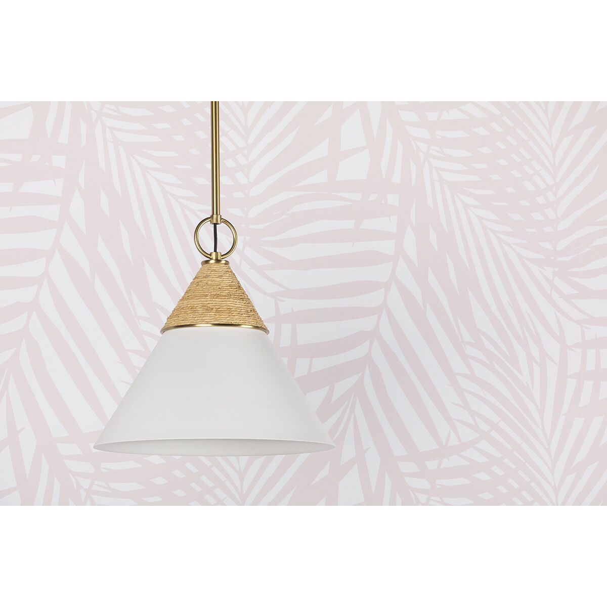 Mica 1 Light 13 inch Aged Brass Pendant Ceiling Light