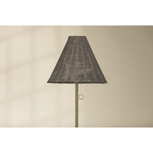 Destiny 66.5 inch 25.00 watt Aged Brass Floor Lamp Portable Light