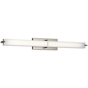 Independence LED 38 inch Brushed Nickel Linear Bath Large Wall Light, Large