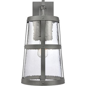 Dakota 1 Light 18 inch Distressed Zinc Outdoor Wall Sconce
