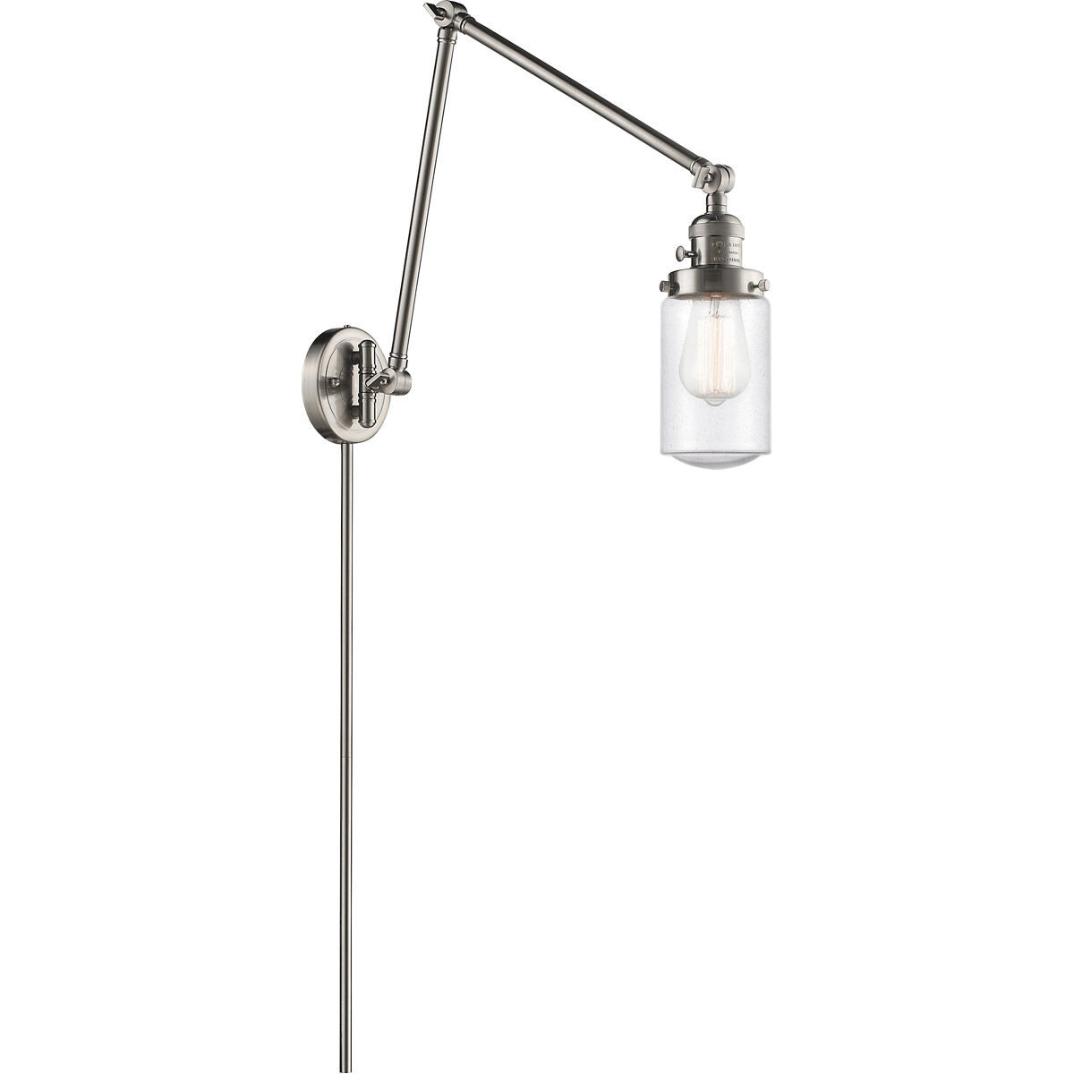 Dover 1 Light 4.50 inch Swing Arm Light/Wall Lamp
