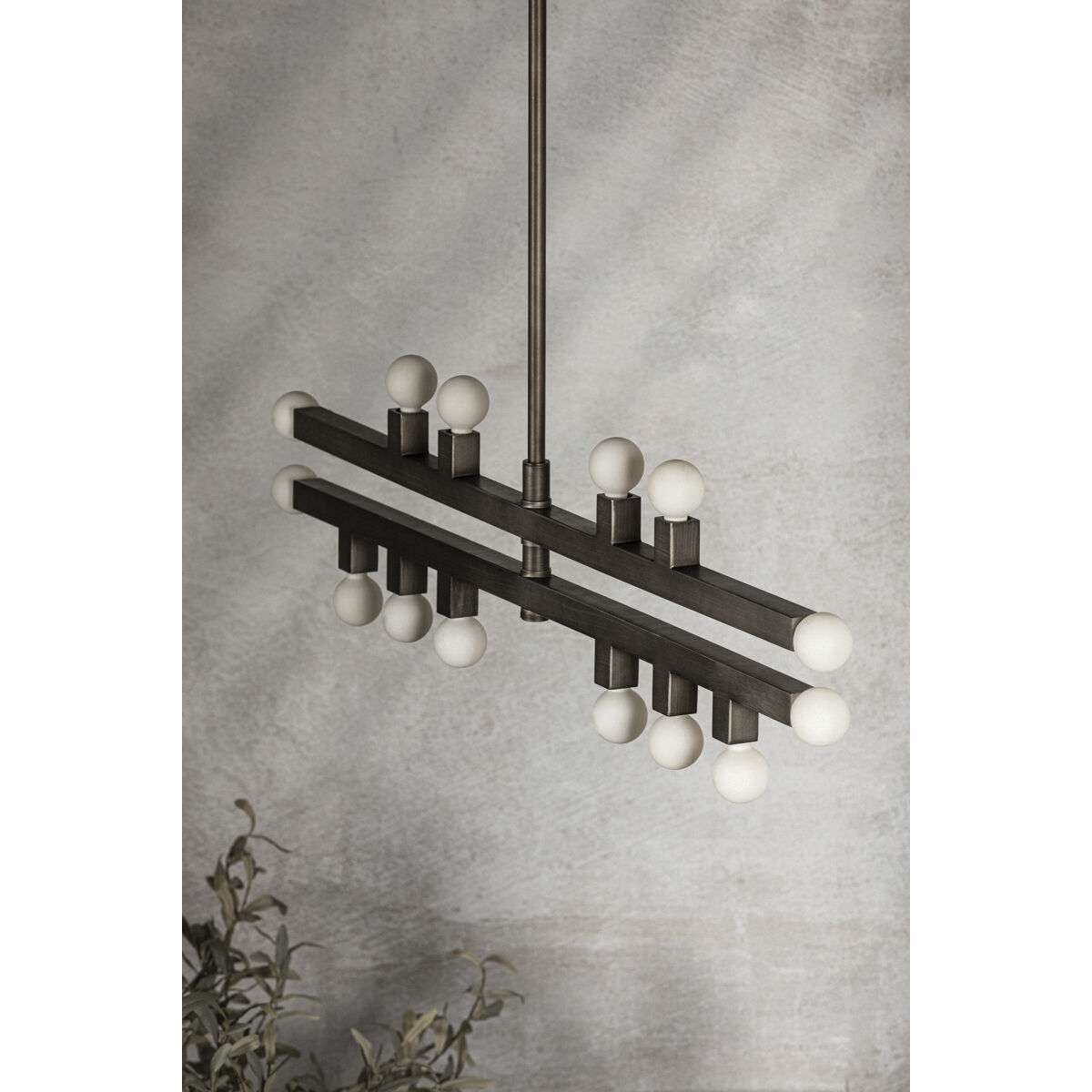 Sutter 14 Light 40.75 inch Graphite Chandelier Ceiling Light