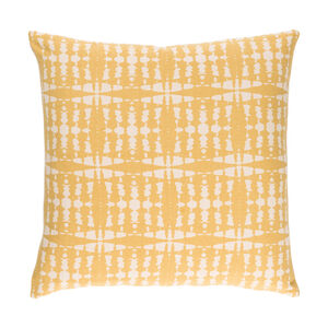 Ridgewood 20 X 20 inch Yellow and Off-White Pillow Cover