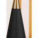Jen 24.5 inch 15.00 watt Aged Brass and Black Linen Table Lamp Portable Light