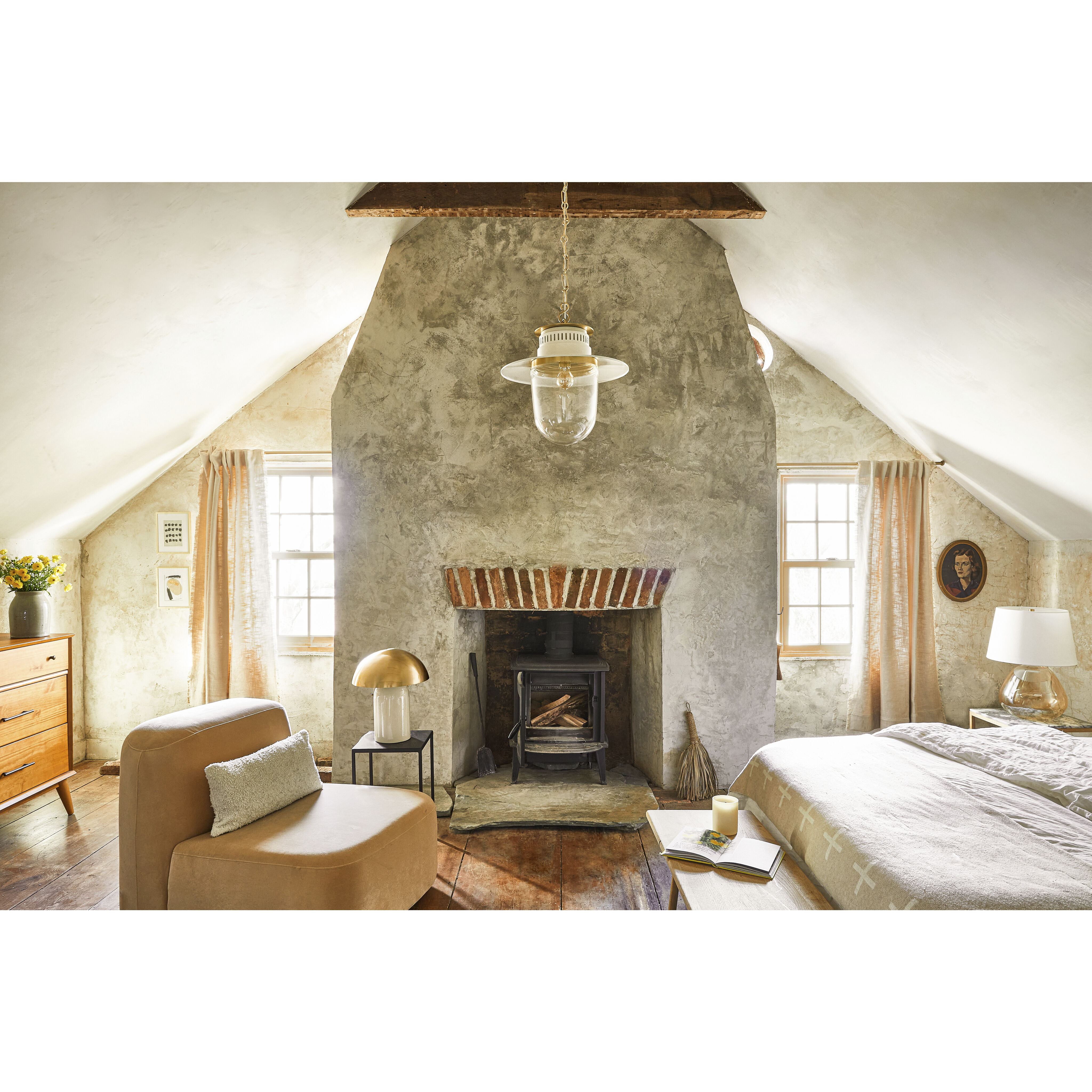 Thea 22.75 inch 60 watt Aged Brass Table Lamp Portable Light