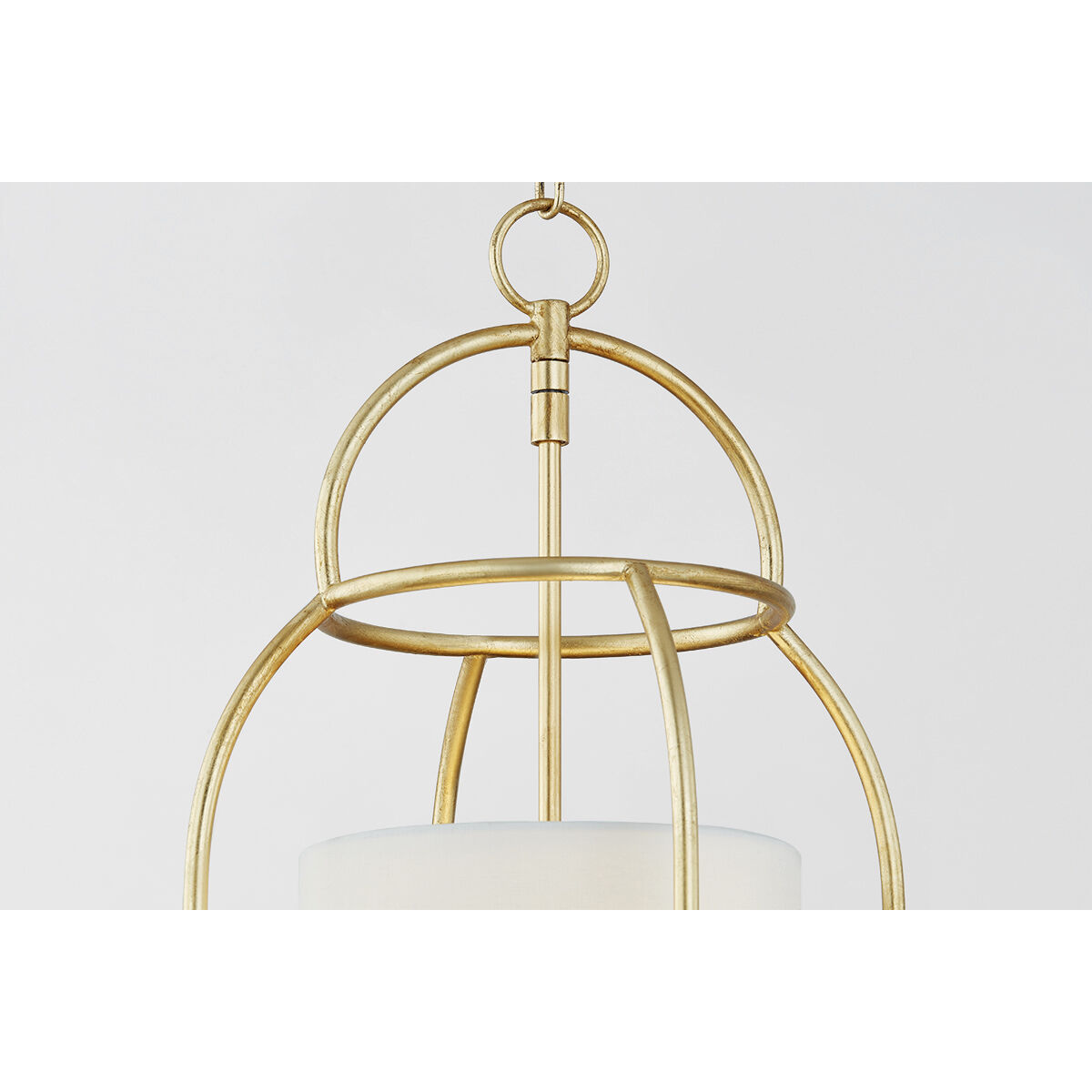 Delia 3 Light 12.25 inch Vintage Gold Leaf Hanging Lantern Ceiling Light