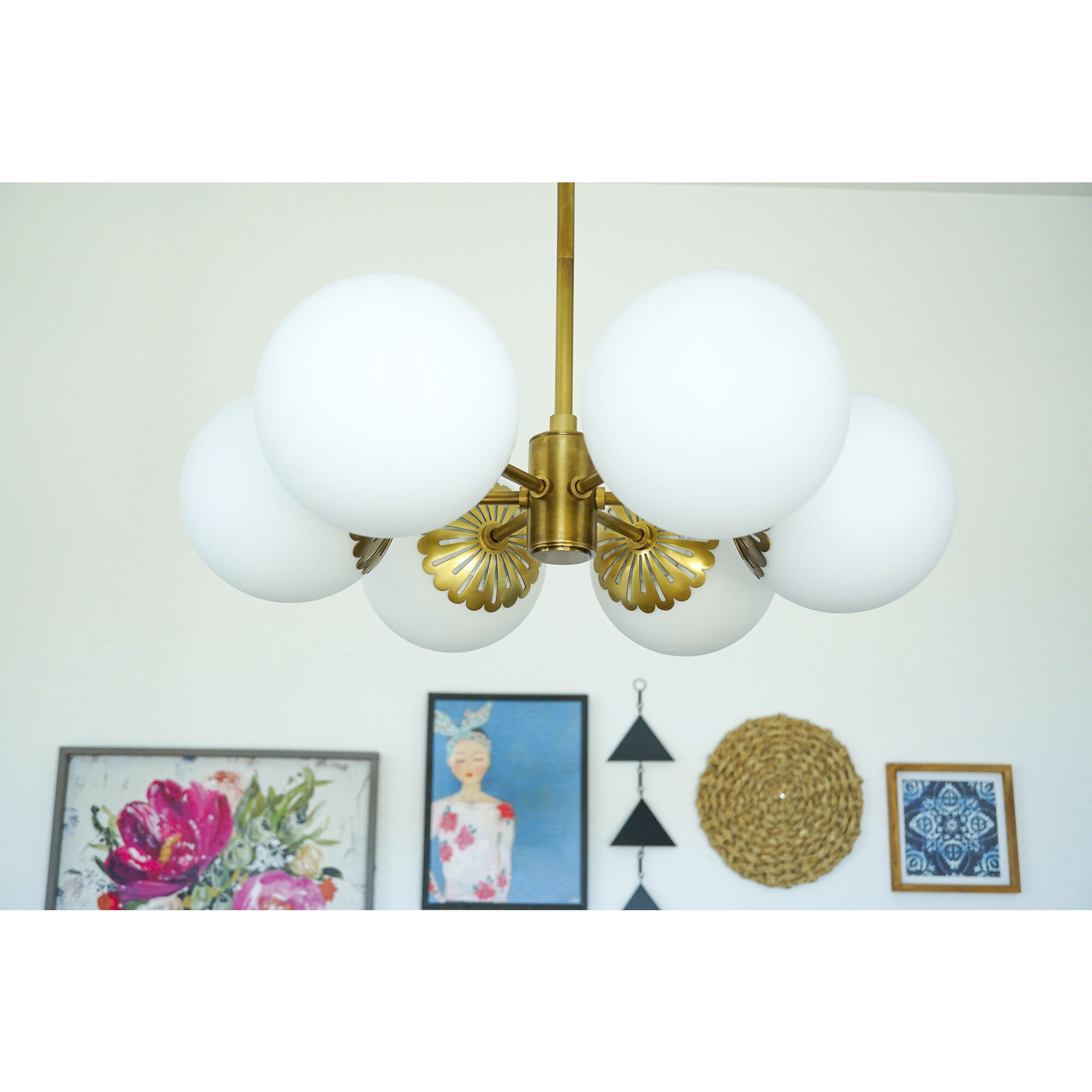 Paige 6 Light 26 inch Aged Brass Chandelier Ceiling Light