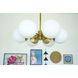 Paige 6 Light 26 inch Aged Brass Chandelier Ceiling Light