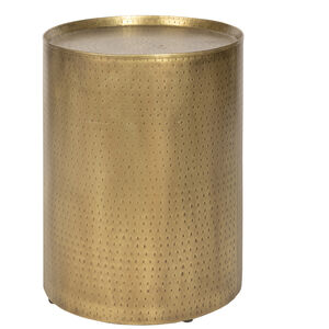 Pala 24 X 18 inch Distressed Gold End Table