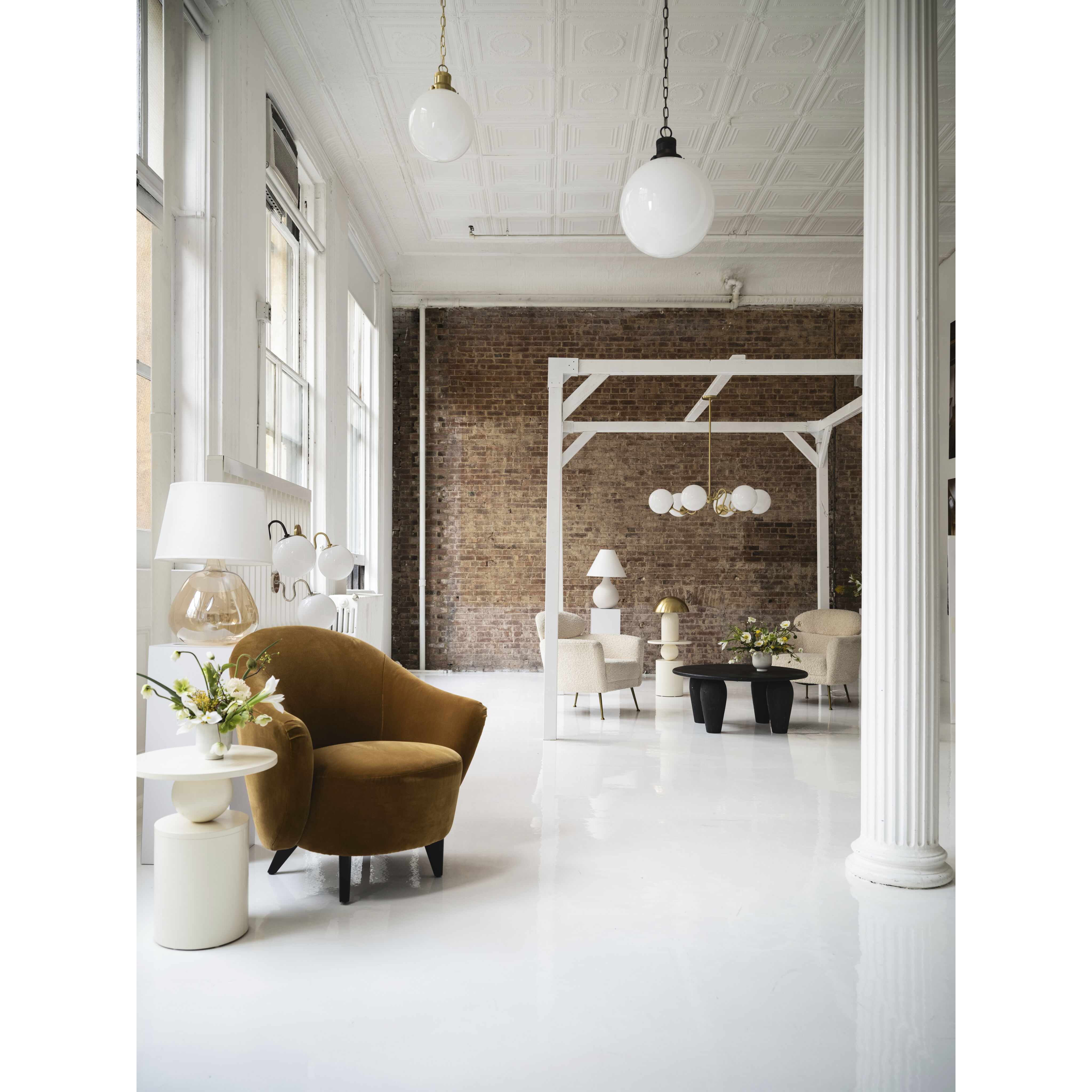 Thea 22.75 inch 60 watt Aged Brass Table Lamp Portable Light