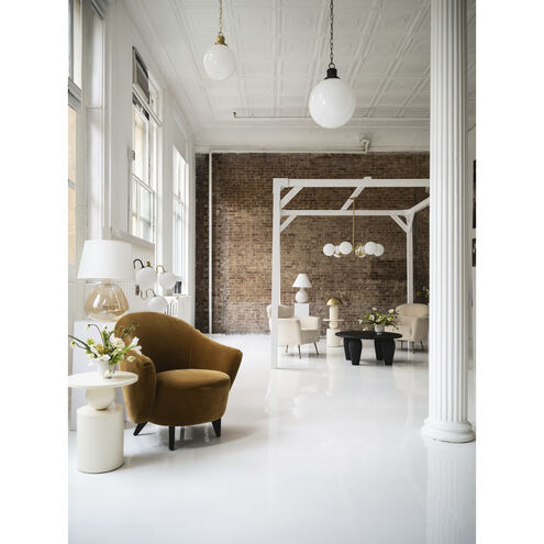 Gaia 16.5 inch 60 watt Aged Brass Table Lamp Portable Light