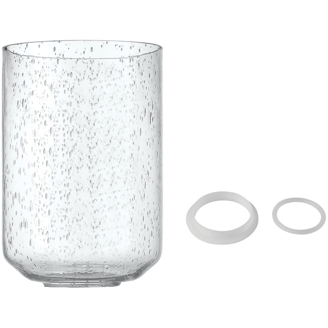 Chicago Clear Seeded Glass 3.93 inch Replacement Glass