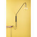 Becca 60.00 watt Aged Brass/Soft Black Portable Wall Sconce Wall Light