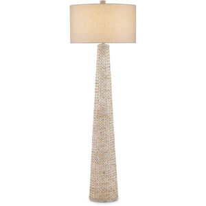 Birdsong 67 inch 150 watt Whitewash Floor Lamp Portable Light