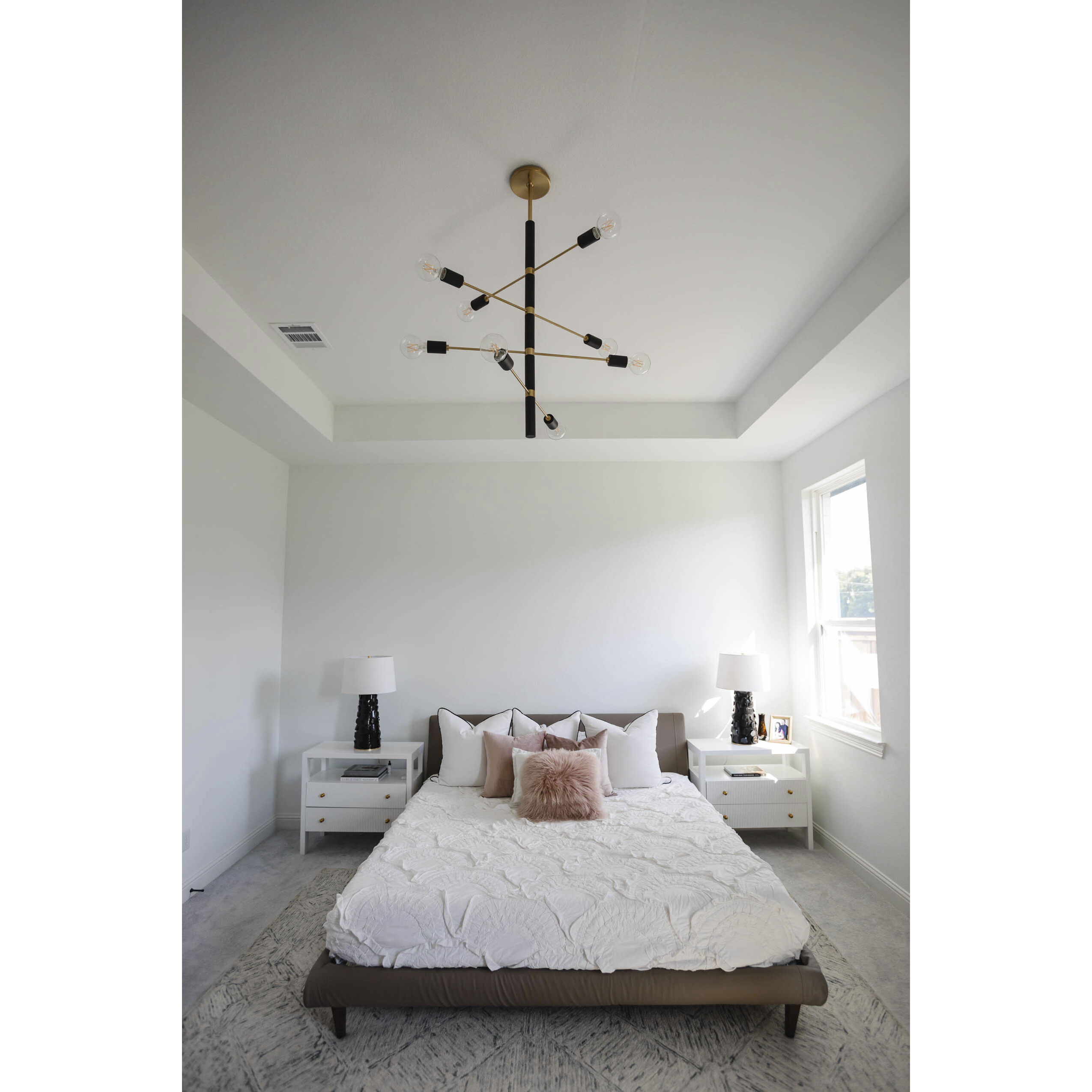 Naomi 27 inch 75 watt Black Lustro / Gold Leaf Combo Table Lamp Portable Light