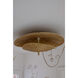 Marigold 3 Light 23.75 inch Aged Brass Semi Flush Ceiling Light