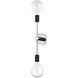 Astrid 2 Light 5 inch Polished Nickel Wall Sconce Wall Light