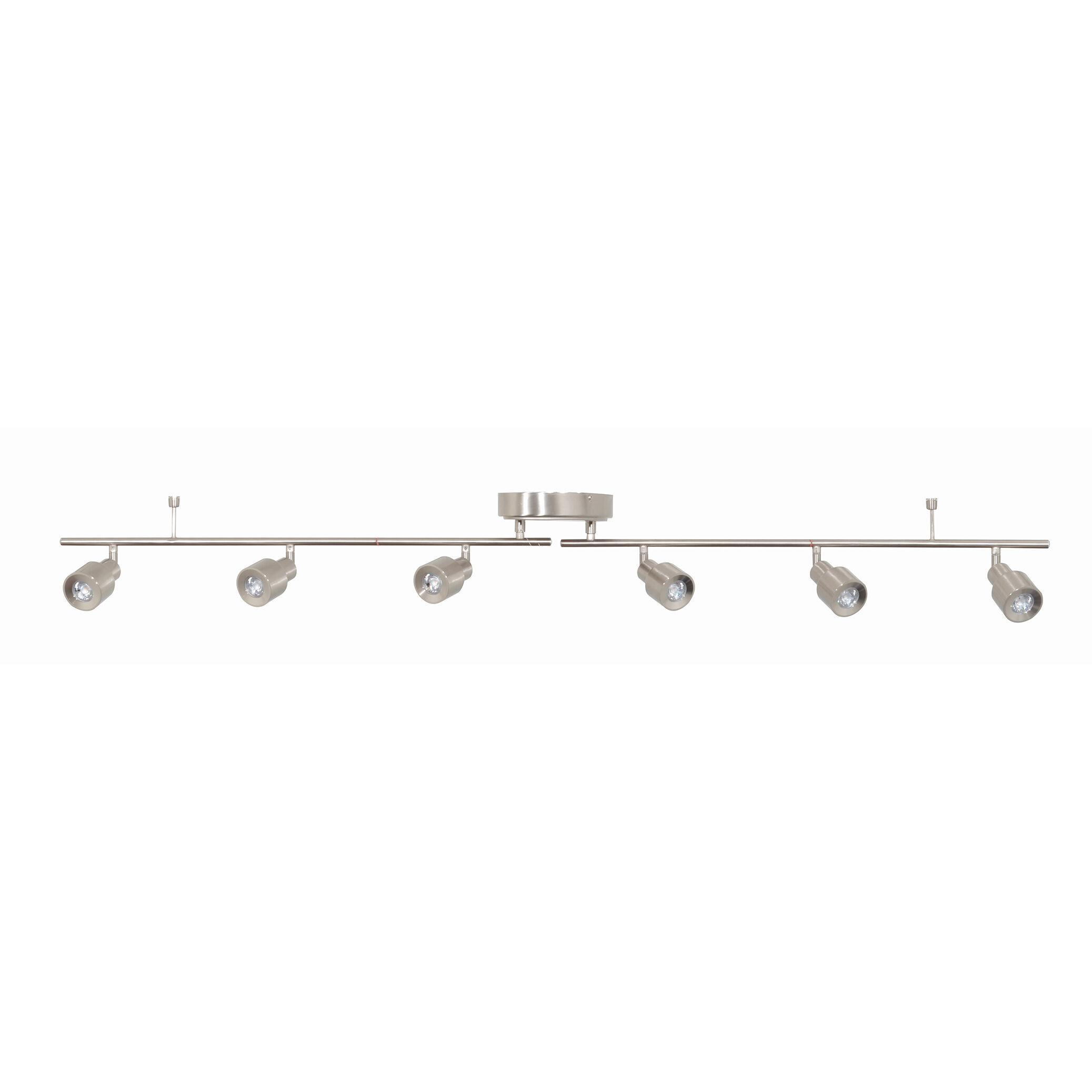 Chappelle 6 Light 120 Satin Nickel Fixed Rail Ceiling Light
