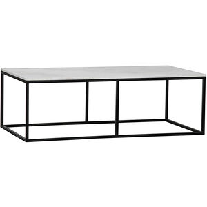 Lois 56 X 30 inch Matte Black Coffee Table