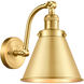 Franklin Restoration Appalachian 1 Light 8 inch Satin Gold Sconce Wall Light, Franklin Restoration