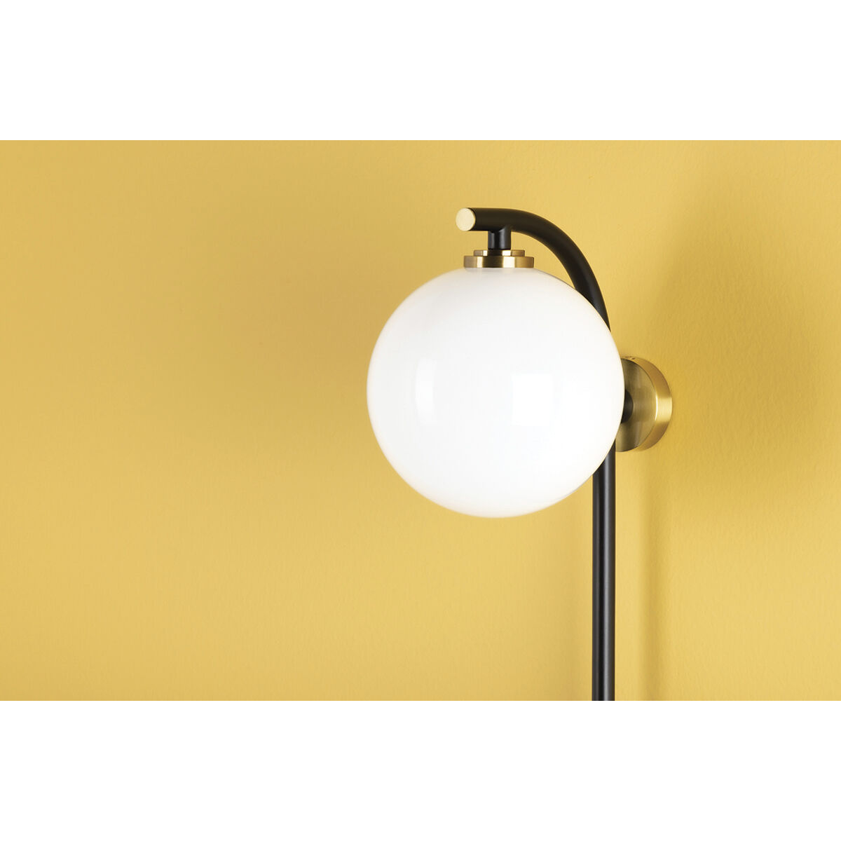 Faye 4.00 watt Aged Brass/Soft Black Portable Wall Sconce Wall Light
