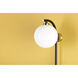 Faye 4.00 watt Aged Brass/Soft Black Portable Wall Sconce Wall Light