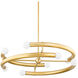 Allegra 8 Light 36 inch Aged Brass Chandelier Ceiling Light