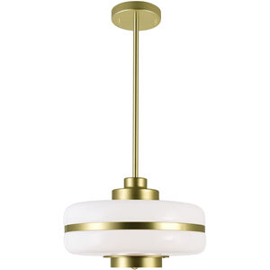 Elementary 1 Light 12 inch Pearl Gold Down Pendant Ceiling Light