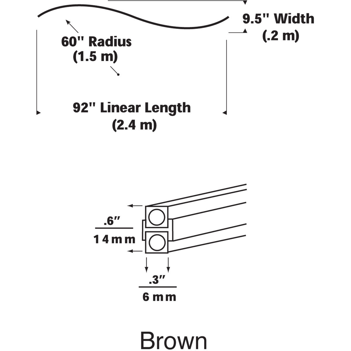 MonoRail Antique Bronze Rail S Curve Ceiling Light in Brown