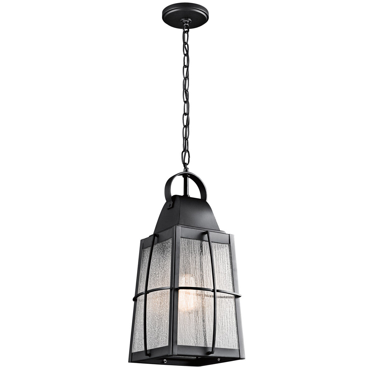 Tolerand 1 Light 10 inch Textured Black Outdoor Hanging Pendant