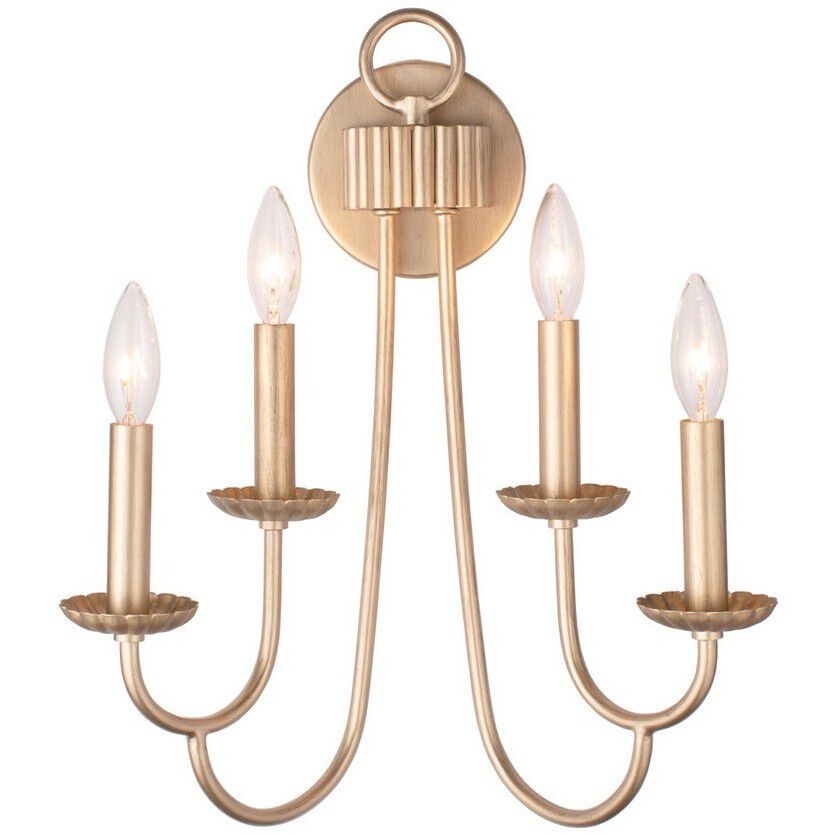 Kiera Wall Sconce Wall Light in Modern Gold
