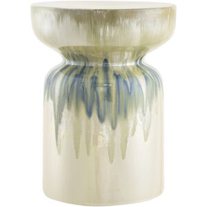 Remy 18 inch Blue/Beige Garden Stool