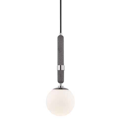 Brielle 1 Light 7 inch Polished Nickel Pendant Ceiling Light