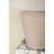 Rachie 23 inch 15.00 watt Aged Brass and Ceramic Whitewash Terracotta Table Lamp Portable Light