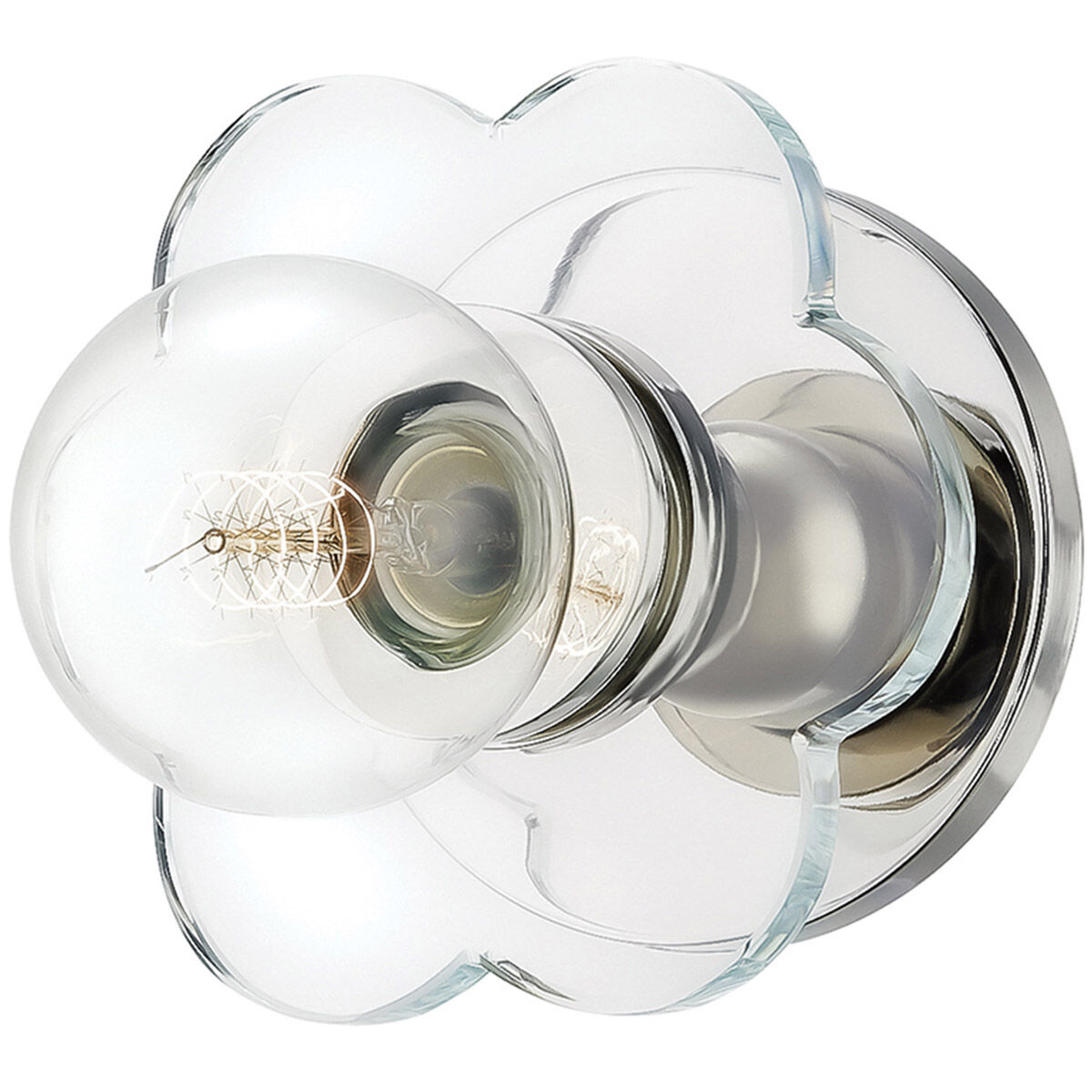 Alexa 1 Light 6 inch Polished Nickel Wall Sconce Wall Light