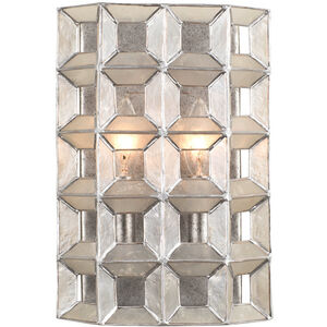 Prado Wall Sconce Wall Light in Oxidized Silver Leaf