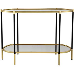 Bertram 41.3 X 16.5 inch Black/Gold Console