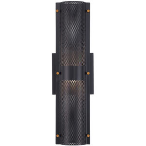 Westcliffe LED 17 inch Gold and Black Outdoor Wall Sconce