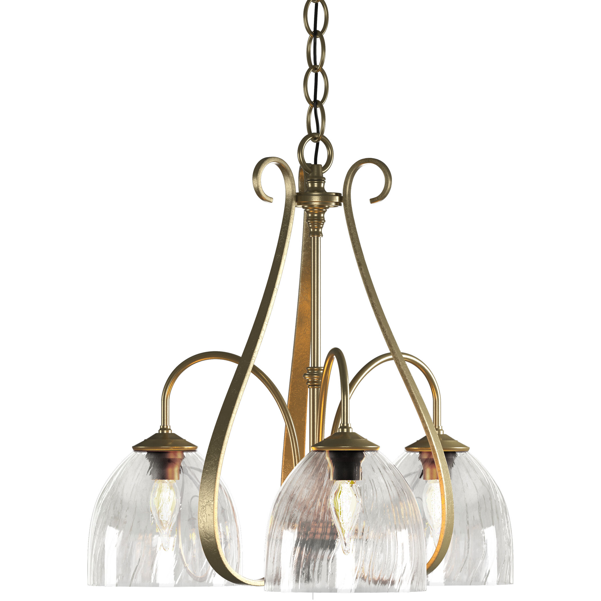 Sweeping Taper 3 Light 18.40 inch Chandelier