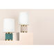 Bethany 16 inch 60.00 watt Aged Brass/Blush Combo Table Lamp Portable Light