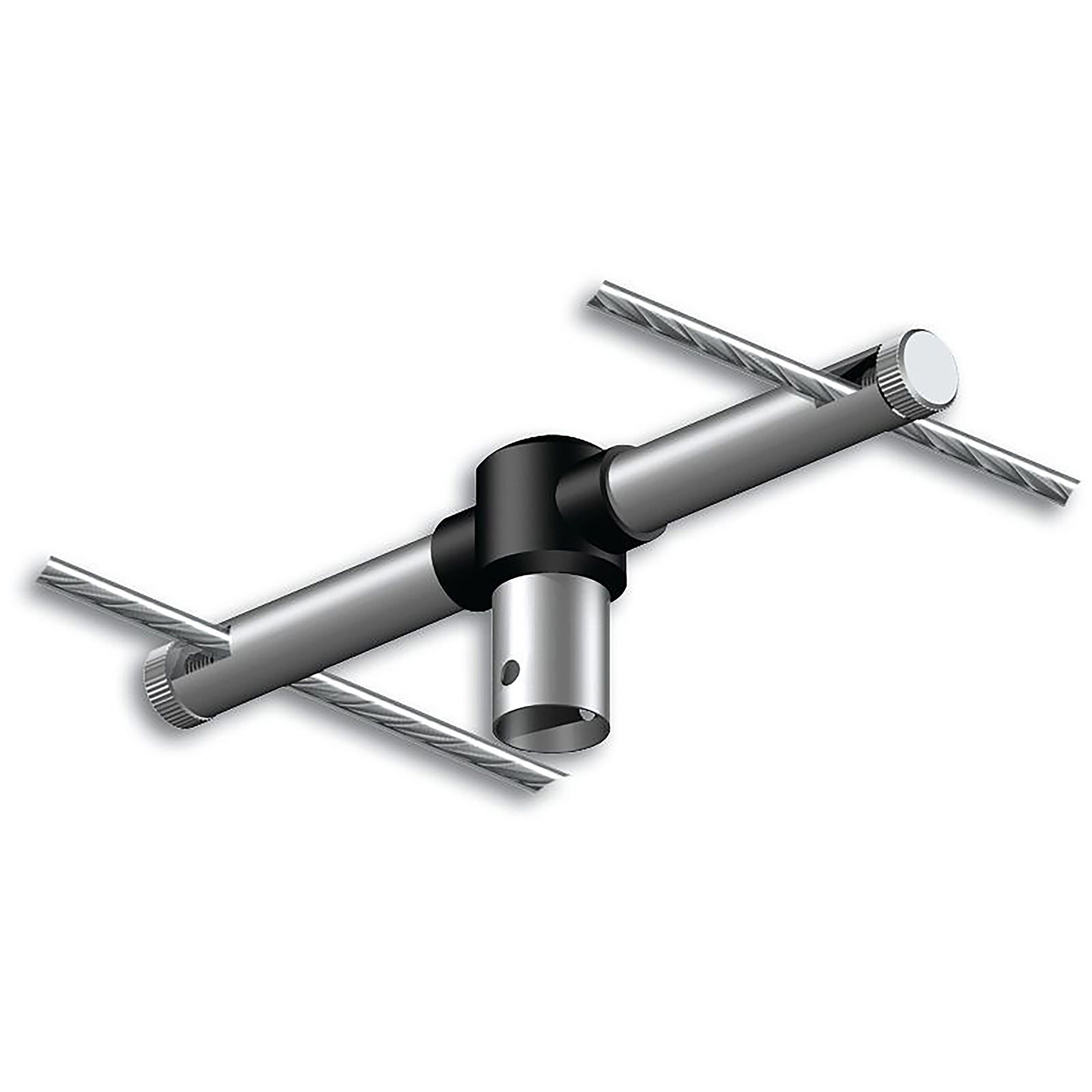 High Line Matte Chrome Uni-Plug Adapter