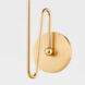 Hattie 1 Light 8 inch Aged Brass/Textured White Combo Wall Sconce Wall Light
