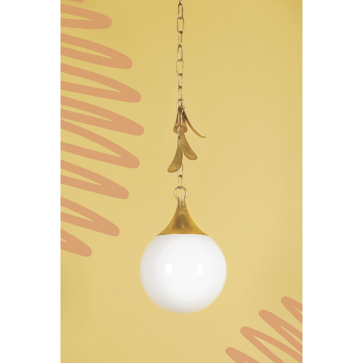 Victoria 1 Light 9 inch Vintage Gold Leaf Pendant Ceiling Light