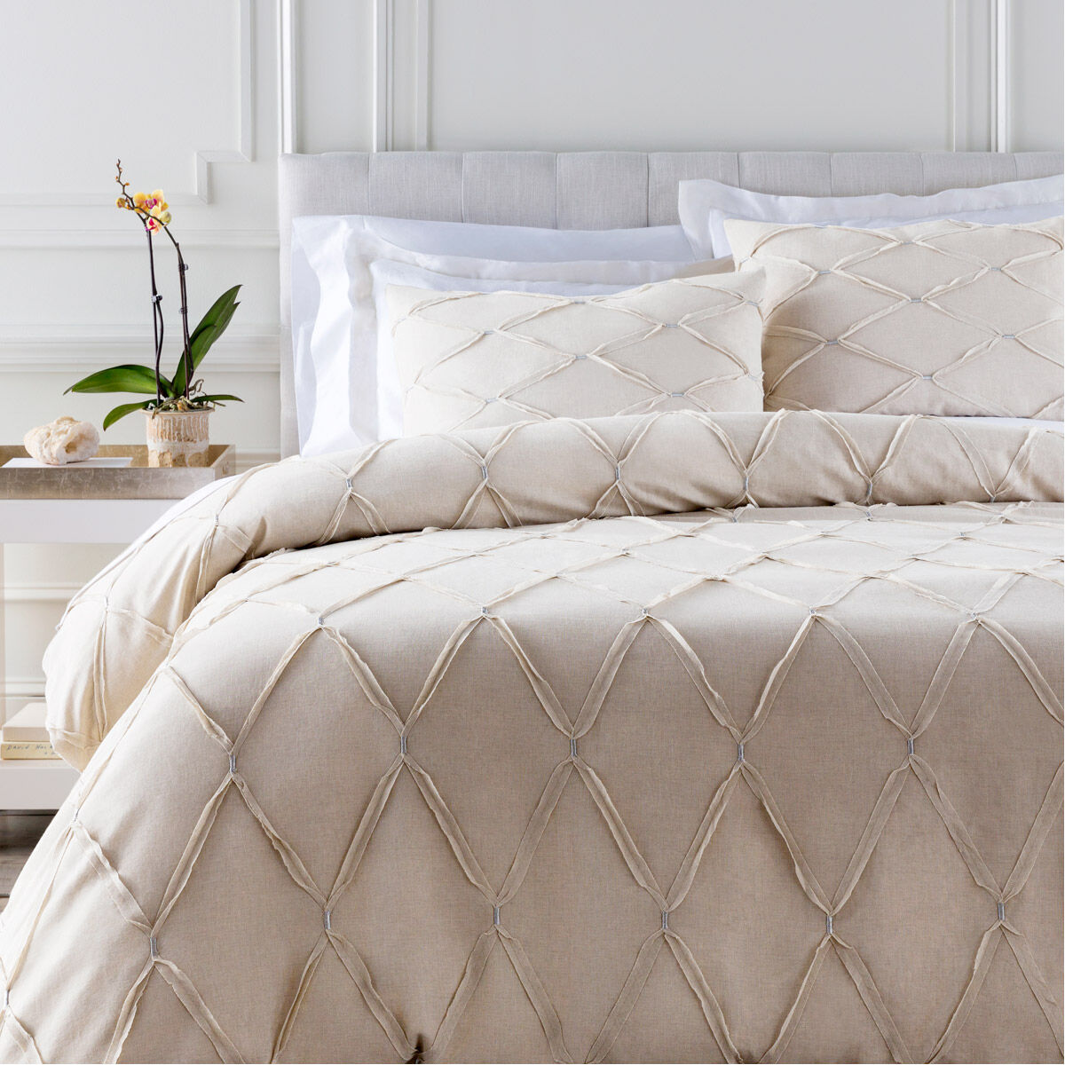 Aiken Grey Duvet Set, Full or Queen