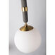 Brielle 1 Light 7 inch Aged Brass Pendant Ceiling Light