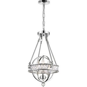 Arkansas 3 Light 12 inch Chrome Mini Chandelier Ceiling Light