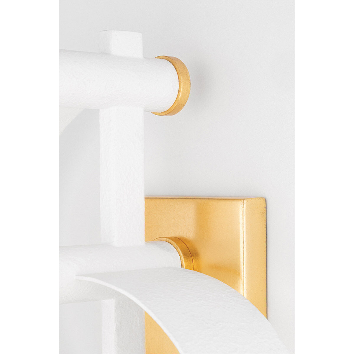 Maddie 4 Light 10 inch Gold Leaf/White Wall Sconce Wall Light