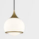 Reese 1 Light 10 inch Aged Brass Pendant Ceiling Light