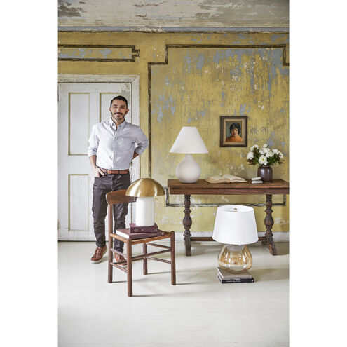 Gaia 16.5 inch 60 watt Aged Brass Table Lamp Portable Light