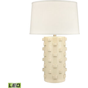 Hatcher 30 inch 9.00 watt Cream Glazed Table Lamp Portable Light